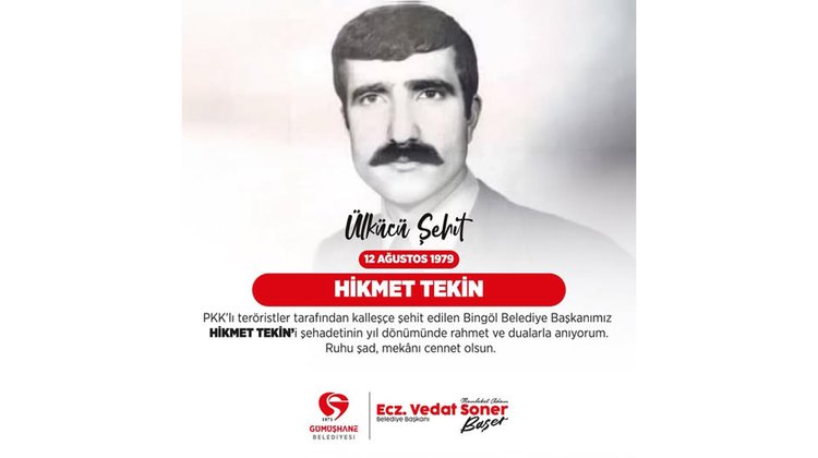 BAŞKANIMIZ, ŞEHİT EDİLEN BİNGÖL BELEDİYE BAŞKANIMIZ HİKMET TEKİN’İ, ŞEHADETİNİN YIL DÖNÜMÜNDE ANDI.