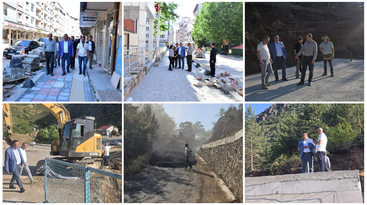BAŞKANIMIZ, ŞEHRİMİZİN MUHTELİF BÖLGELERİNDE DEVAM EDEN ÇALIŞMALARI İNCELEDİ