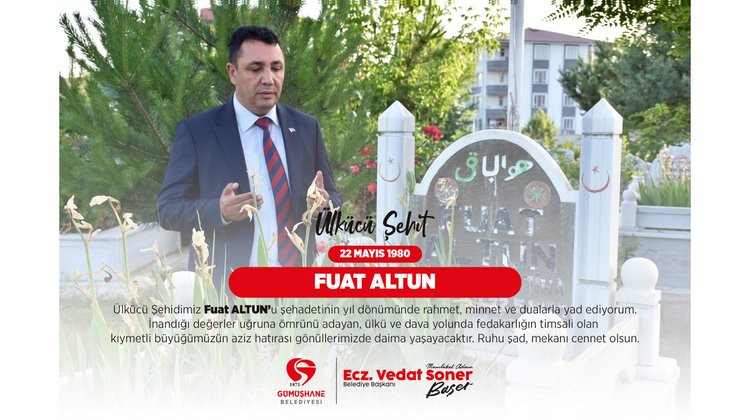 BAŞKANIMIZ, ÜLKÜCÜ ŞEHİDİMİZ FUAT ALTUN’U ŞEHADETİNİN YIL DÖNÜMÜNDE DUALARLA YAD ETTİ