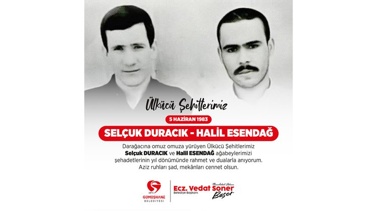 BAŞKANIMIZ, ÜLKÜCÜ ŞEHİTLERİMİZ HALİL ESENDAĞ VE SELÇUK DURACIK'I RAHMET VE DUALARLA ANDI