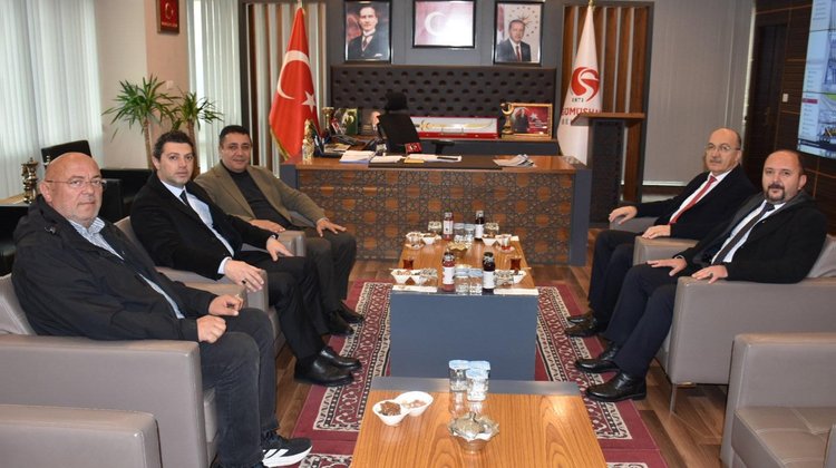 BAŞKANIMIZA, GŞÜ REKTÖRÜ SAYIN PROF. DR. HALİL İBRAHİM ZEYBEK’TEN VEDA ZİYARETİ
