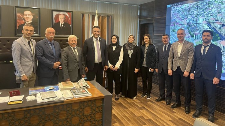 BAŞKANIMIZA, GÜMÜŞHANE TİCARET İL MÜDÜRÜ MÜRSEL YAŞAR VE BERABERİNDEKİ HEYETTEN ZİYARET