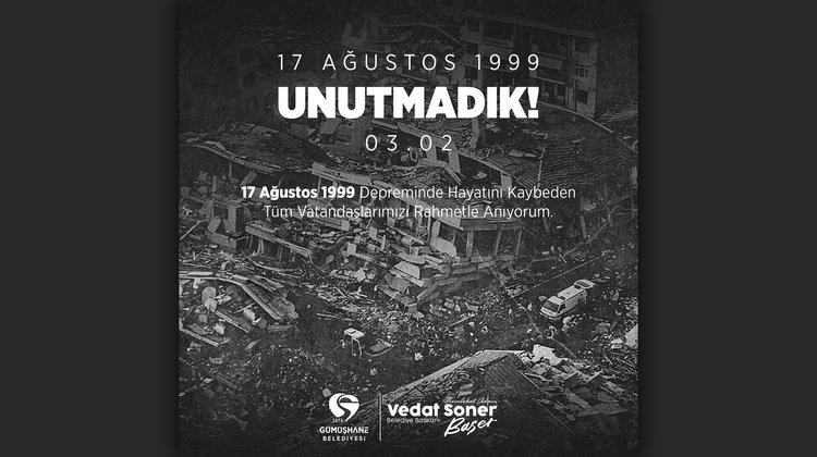 BAŞKANIMIZDAN, 17 AĞUSTOS MARMARA DEPREMİNİN YILDÖNÜMÜ MESAJI
