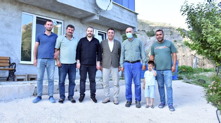 BAŞKANIMIZDAN AKÇEKALE MAHALLEMİZDE YUNUS AKSOY, HARUN ŞAHİN VE MUSTAFA DOĞAN’A ZİYARET
