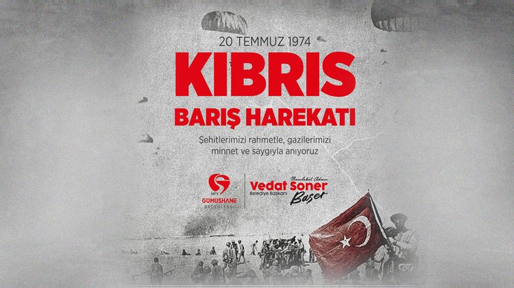 BAŞKANIMIZDAN, KIBRIS BARIŞ HAREKATI'NIN 50. YIL DÖNÜMÜ MESAJI
