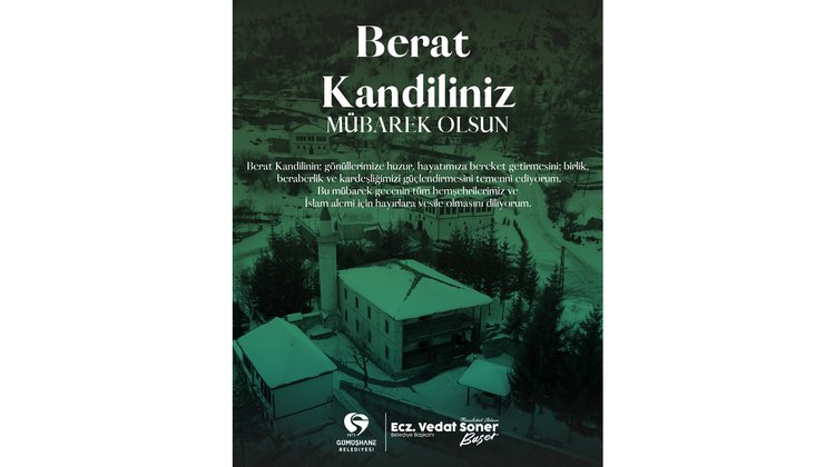 BAŞKANIMIZIN, BERAT KANDİLİ MESAJI