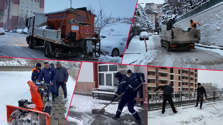 EKİPLERİMİZ YOLLARIMIZI YENİDEN ULAŞIMA AÇMAK İÇİN GECE GÜNDÜZ DEMEDEN ÇALIŞIYOR