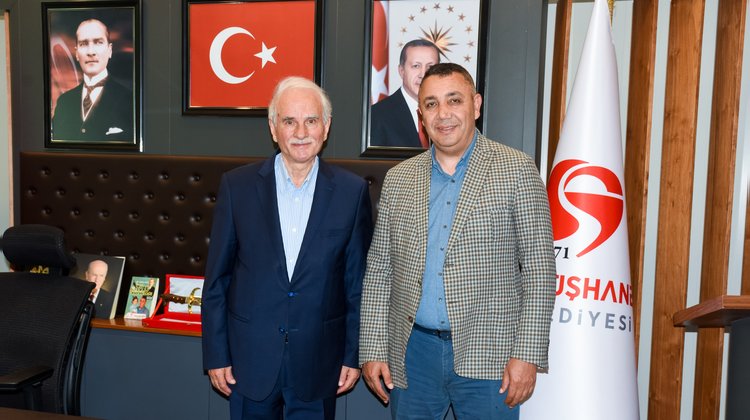 ÖNCEKİ DÖNEM BELEDİYE BAŞKANLARIMIZDAN YALÇIN KURT’TAN BAŞKANIMIZA ZİYARET