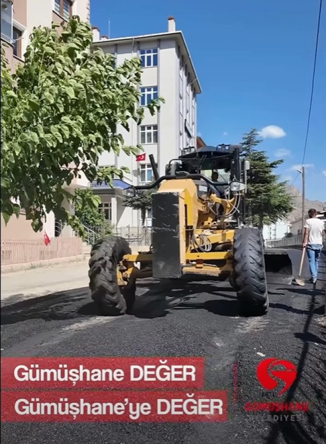Gümüşhane Asfalt Çalışmaları Tüm hızıyla Devam Ediyor
